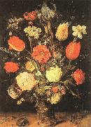 BRUEGHEL, Jan the Elder Flowers gy oil